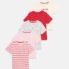 Friboo 5 PACK - T-Shirt Print - Light Grey/white/pink -Friboo Geschaft 0873fbf0a10849578f8545a51f2f4078