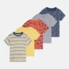 Friboo 5 PACK UNISEX - T-Shirt Print - Multi-coloured/red/yellow -Friboo Geschaft 1555d80454234145a907d1b7c8b51aa3