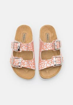 Friboo Pantolette Flach - Coral -Friboo Geschaft 2ff4baa82bd64aaca9467b82f1f1f027