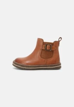 Friboo LEATHER BOOTIES - Stiefelette - Cognac