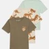 Friboo 3 PACK - T-Shirt Print - Tan 2 Friboo 3 PACK - T-Shirt Print - Tan -Friboo Geschaft 414203e41a3d425c9791882422b3efb0