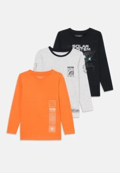 Friboo 3 PACK - Langarmshirt - Orange/light Grey/dark Blue