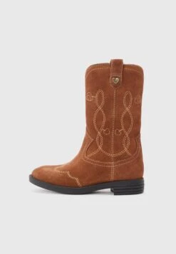 Friboo LEATHER - Cowboy-/Bikerboot - Taupe