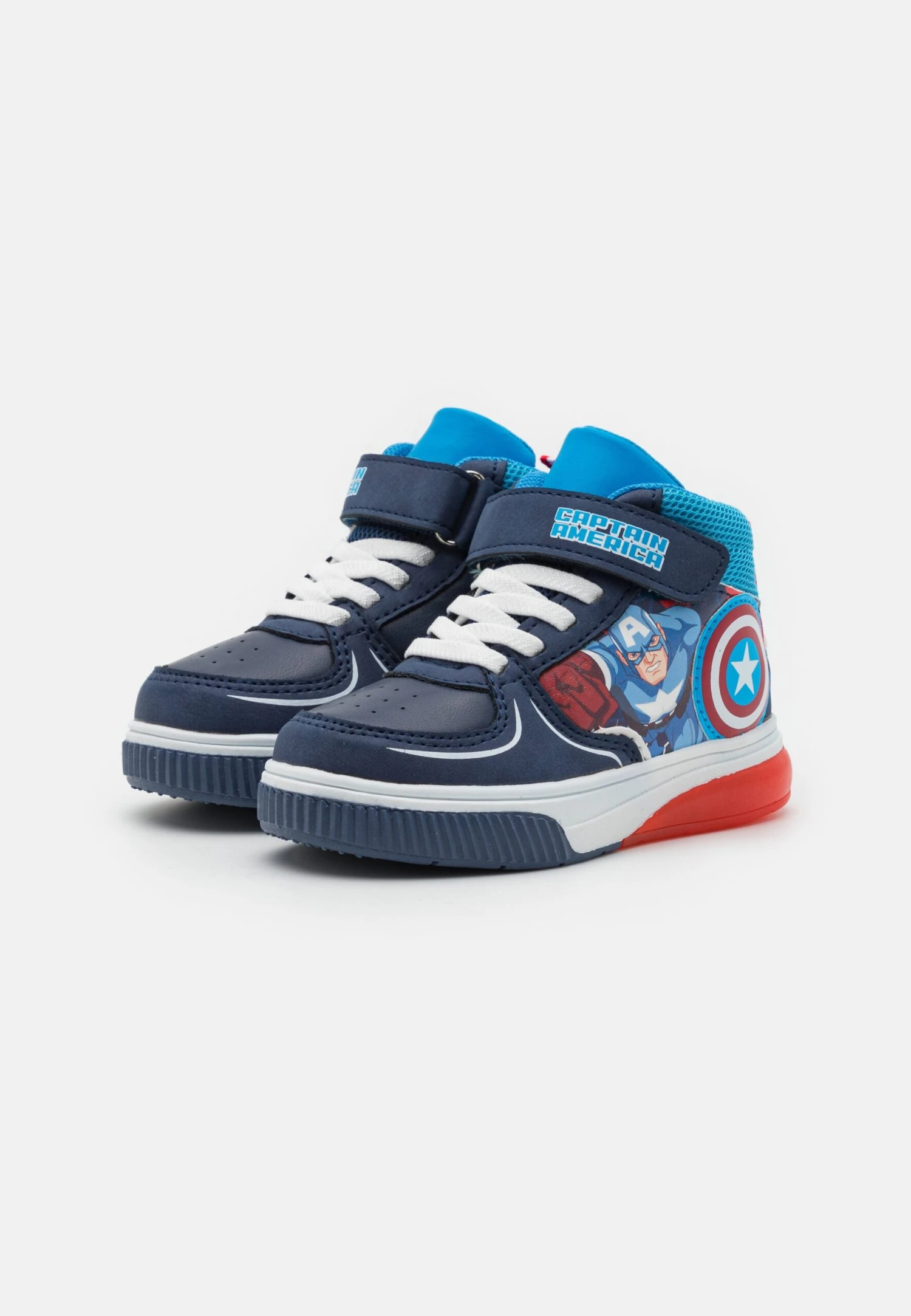 Friboo MARVEL CAPTAIN AMERICA BLINKING SHOES - Sneaker High - Dark Blue/blue 4 Friboo MARVEL CAPTAIN AMERICA BLINKING SHOES - Sneaker High - Dark Blue/blue – Bild 2