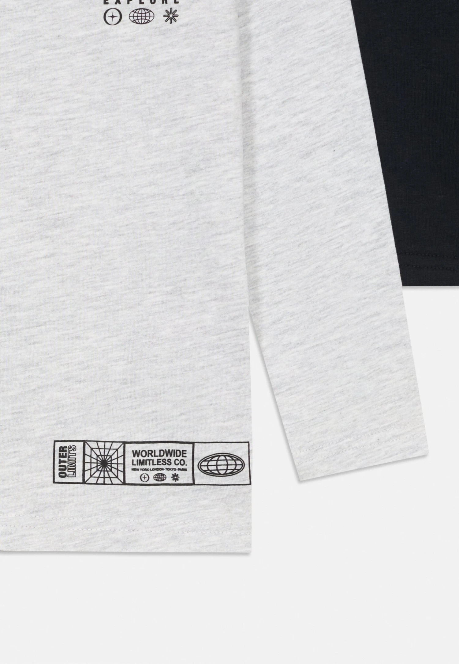 Friboo 3 PACK - Langarmshirt - Orange/light Grey/dark Blue 6 Friboo 3 PACK - Langarmshirt - Orange/light Grey/dark Blue – Bild 4