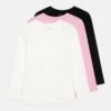Friboo UNISEX 3 PACK - Langarmshirt - Black/light Pink/white