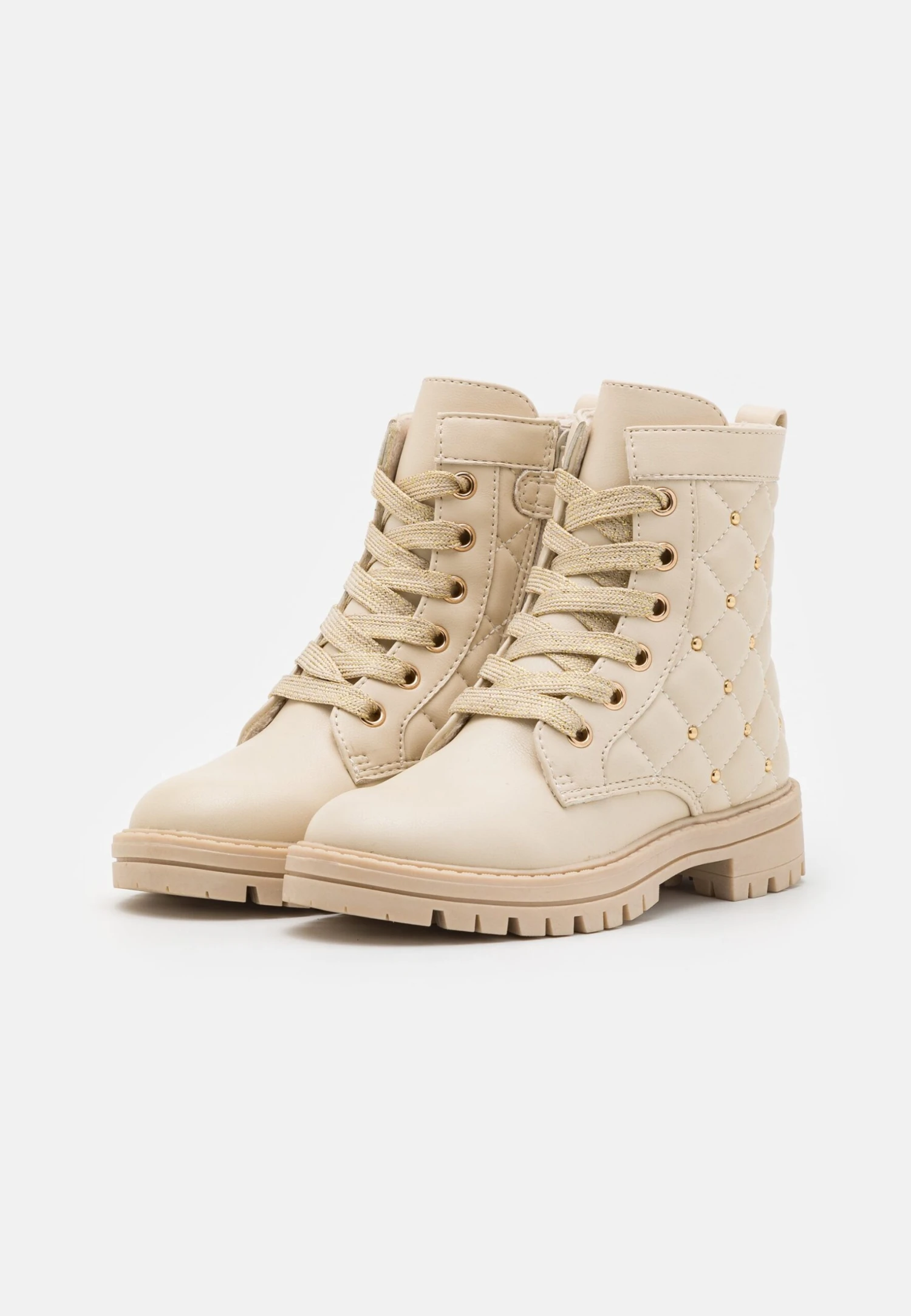 Friboo Schnürstiefelette - Nude 4 Friboo Schnürstiefelette - Nude – Bild 2