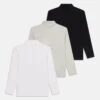 Friboo 3 PACK LONG SLEEVE HIGH NECK TOP - Langarmshirt - Black/white/mottled Light Grey 2 Friboo 3 PACK LONG SLEEVE HIGH NECK TOP - Langarmshirt - Black/white/mottled Light Grey -Friboo Geschaft e6bcc051231940f1a5baad4fe048819d