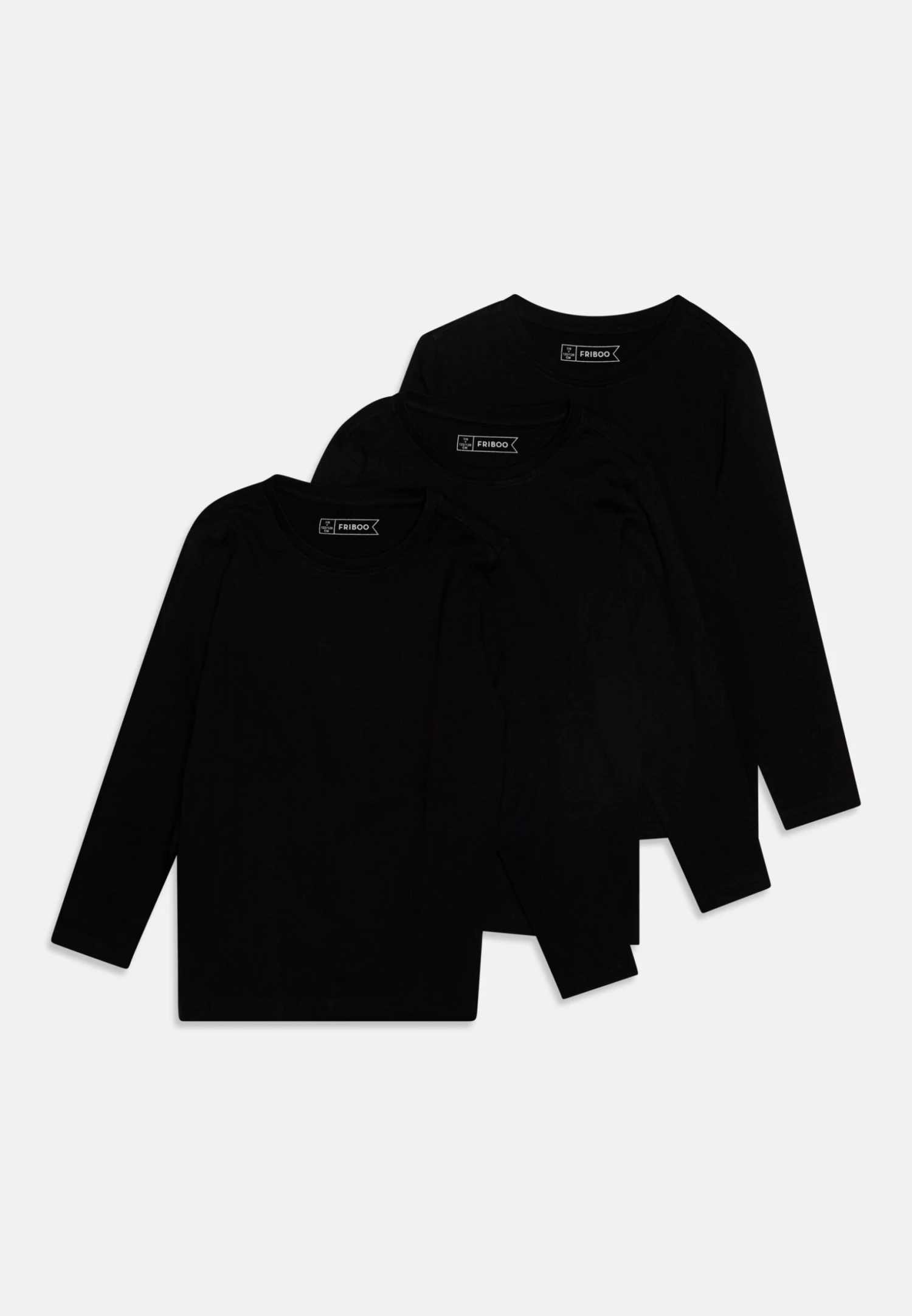 Friboo UNISEX 3 PACK - Langarmshirt - Black 3 Friboo UNISEX 3 PACK - Langarmshirt - Black