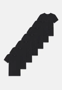 Friboo BASIC TEE 7 PACK - T-Shirt Basic - Black